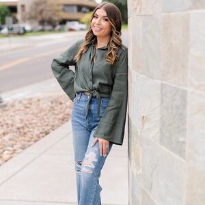 Zara Blue Straight Leg Women Jeans